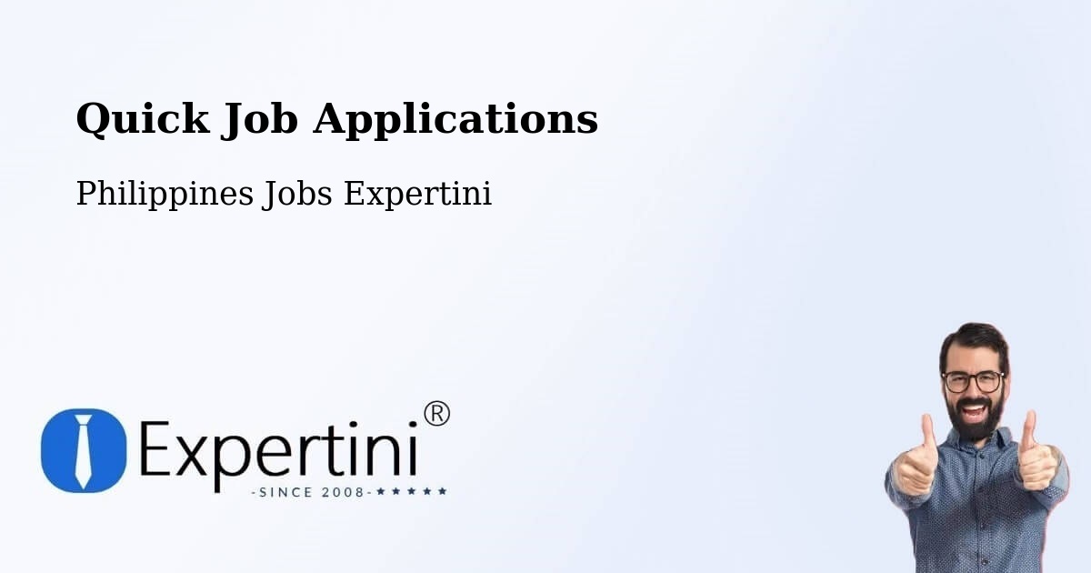 Quick Job Applications - Philippines Jobs Expertini